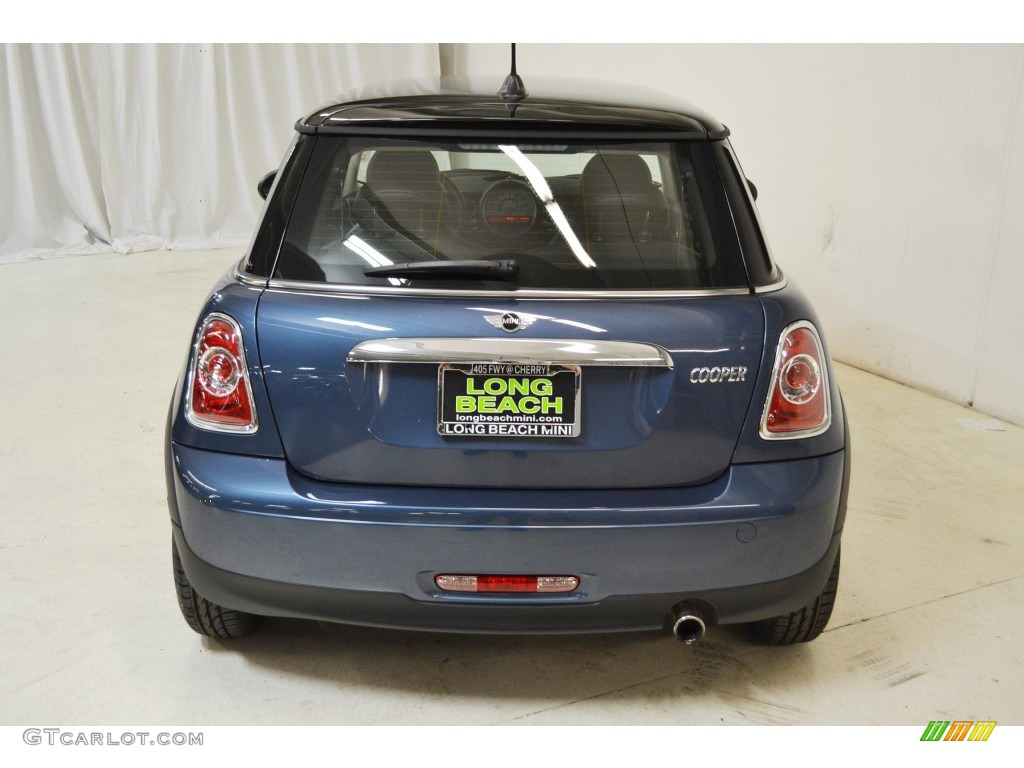 2011 Cooper Hardtop - Horizon Blue Metallic / Carbon Black photo #7