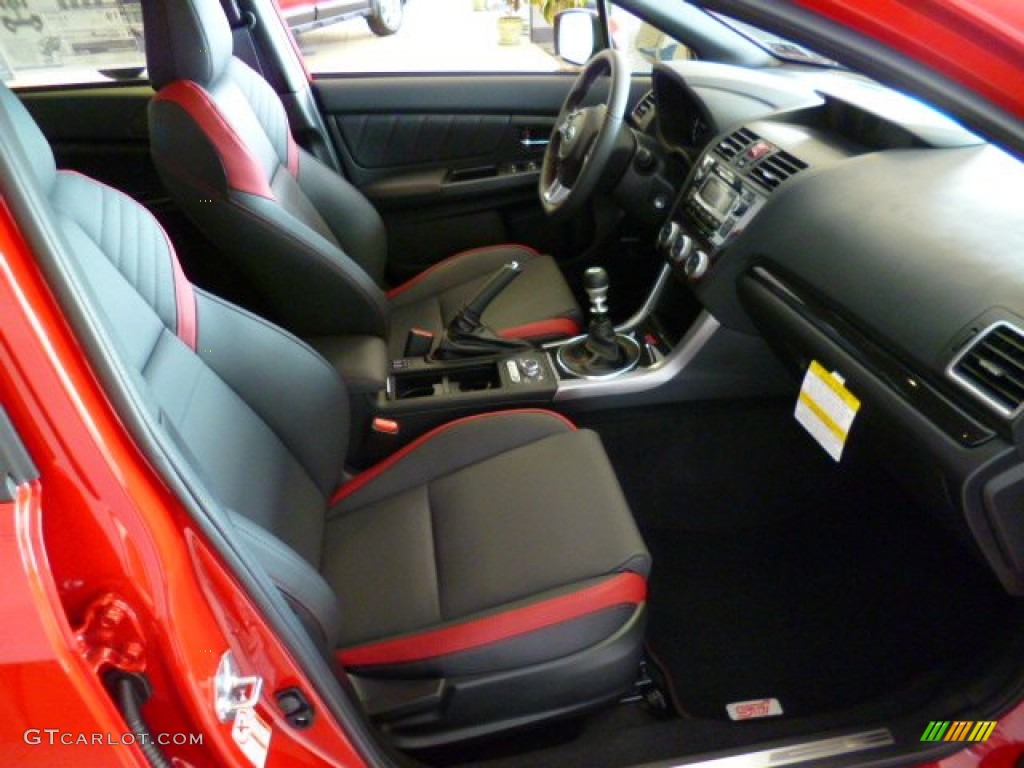 Carbon Black Interior 2015 Subaru WRX STI Limited Photo #93847321