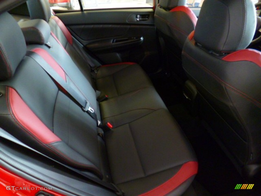 Carbon Black Interior 2015 Subaru WRX STI Limited Photo #93847354