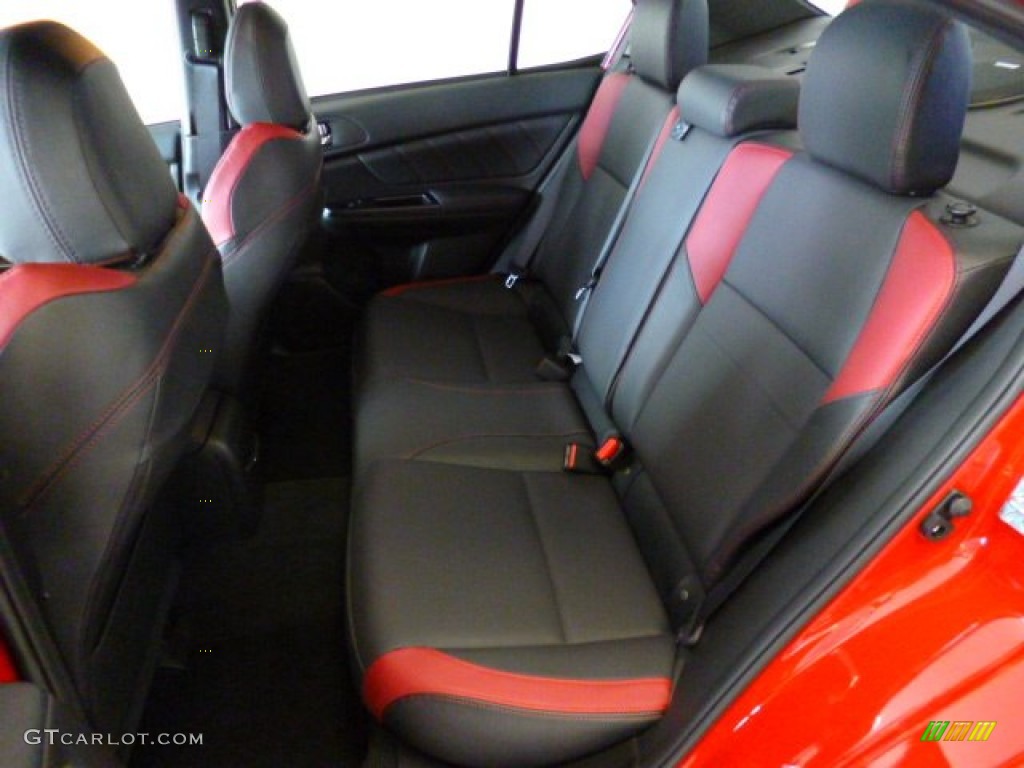 Carbon Black Interior 2015 Subaru WRX STI Limited Photo #93847372