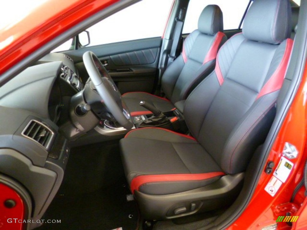 Carbon Black Interior 2015 Subaru WRX STI Limited Photo #93847405