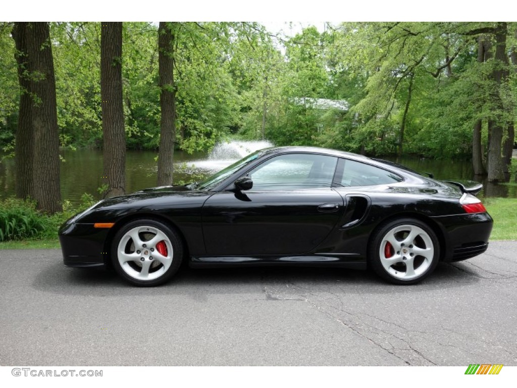 Black 2002 Porsche 911 Turbo Coupe Exterior Photo #93847657
