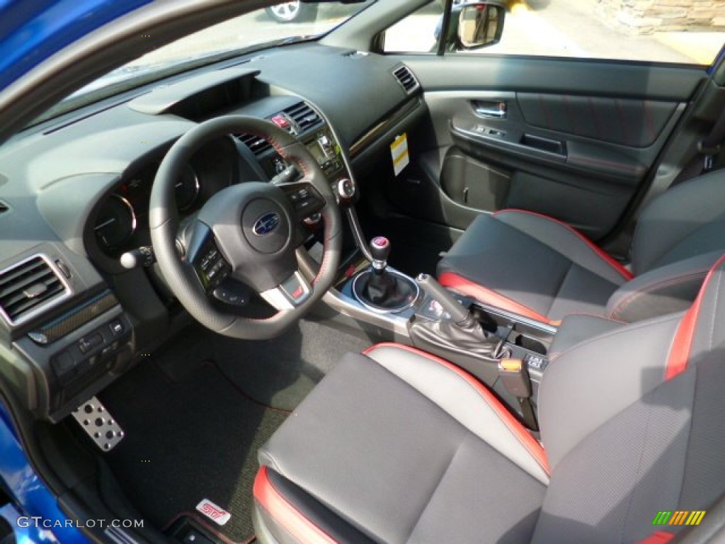 Carbon Black Interior 2015 Subaru WRX STI Limited Photo #93847807