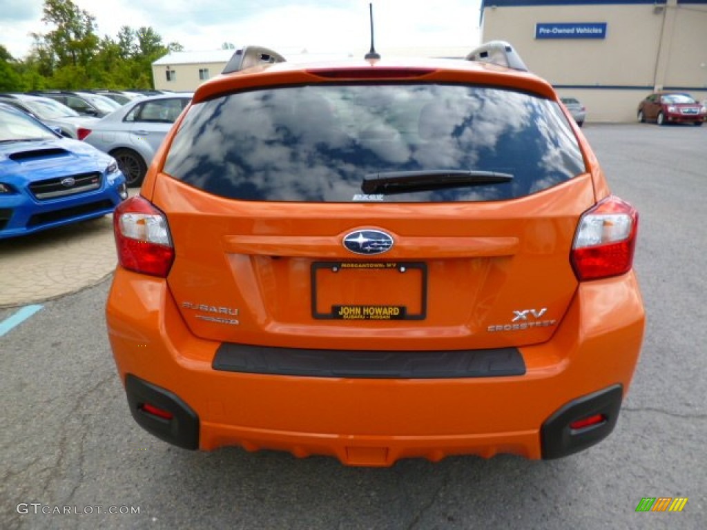 2014 XV Crosstrek 2.0i Premium - Tangerine Orange Pearl / Black photo #6