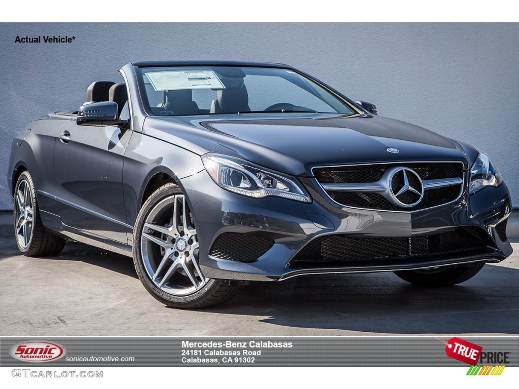 2014 E 350 Cabriolet - Steel Gray Metallic / Black photo #1
