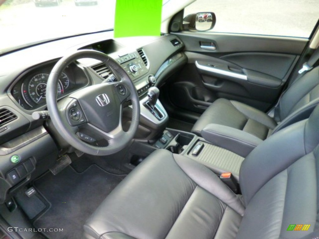 2012 CR-V EX-L 4WD - Crystal Black Pearl / Black photo #11