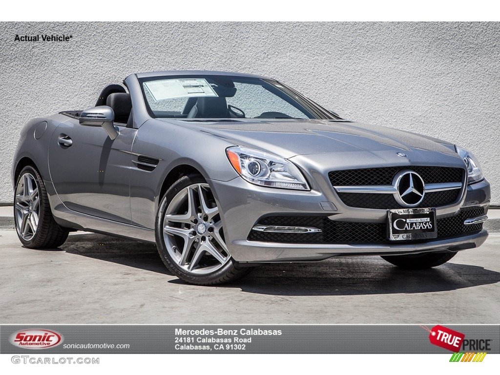 2014 SLK 250 Roadster - Paladium Silver Metallic / Black photo #1