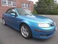 2007 Ice Blue Metallic Saab 9-3 2.0T Convertible  photo #7