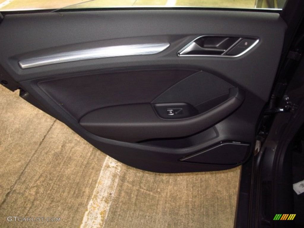 2015 Audi A3 1.8 Premium Plus Black Door Panel Photo #93853855