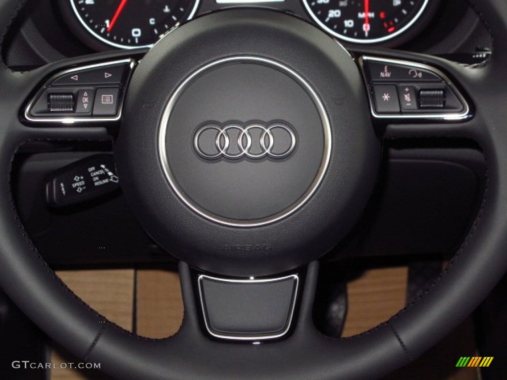 2015 Audi A3 1.8 Premium Plus Black Steering Wheel Photo #93853939