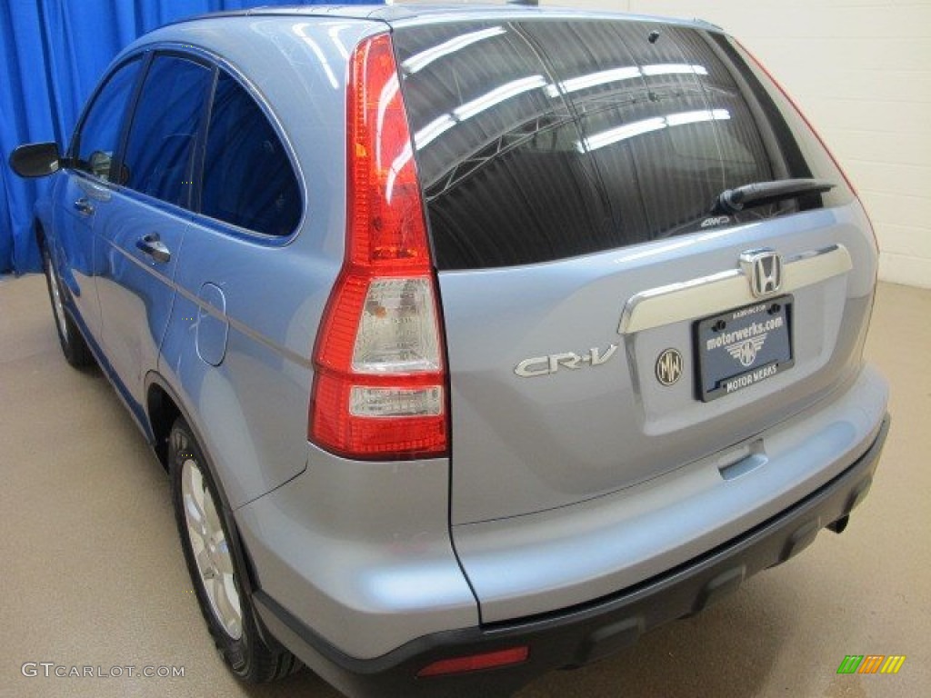 2009 CR-V EX 4WD - Glacier Blue Metallic / Gray photo #6