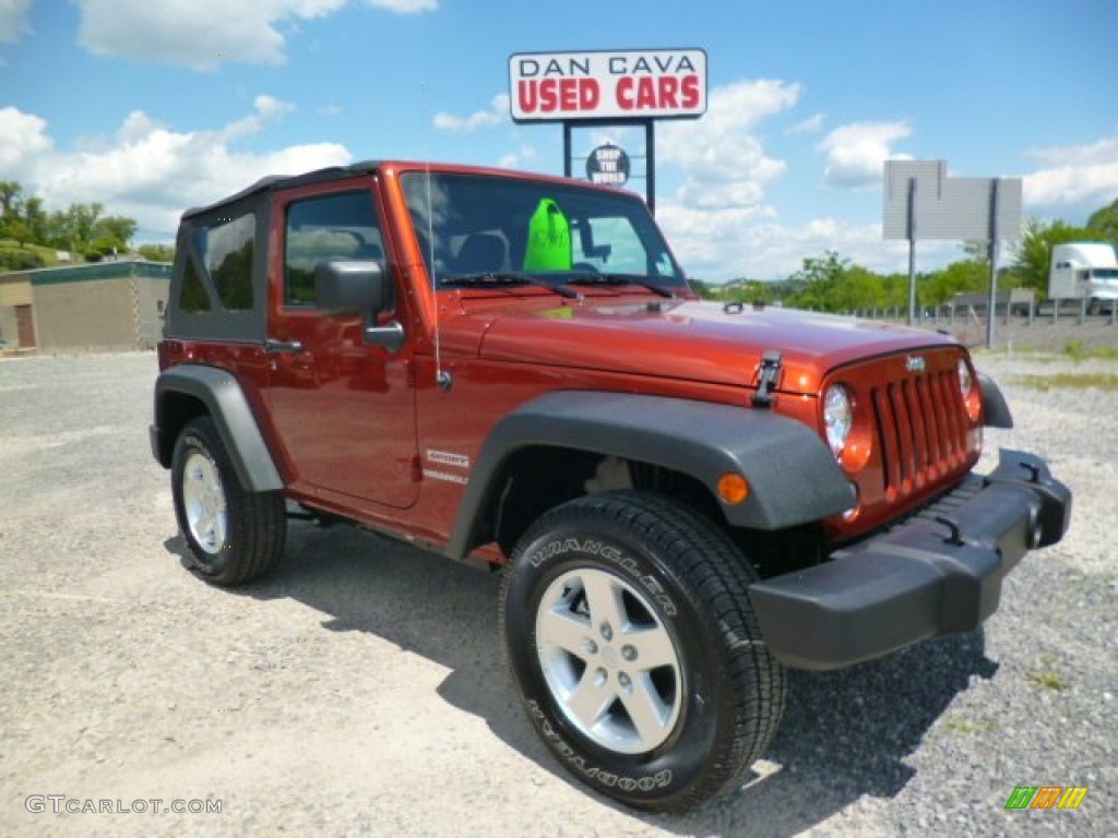 2014 Wrangler Sport 4x4 - Copperhead / Black photo #1