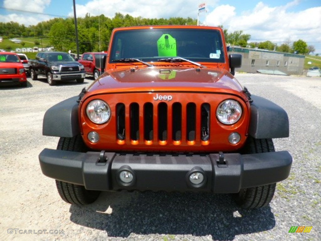 2014 Wrangler Sport 4x4 - Copperhead / Black photo #2