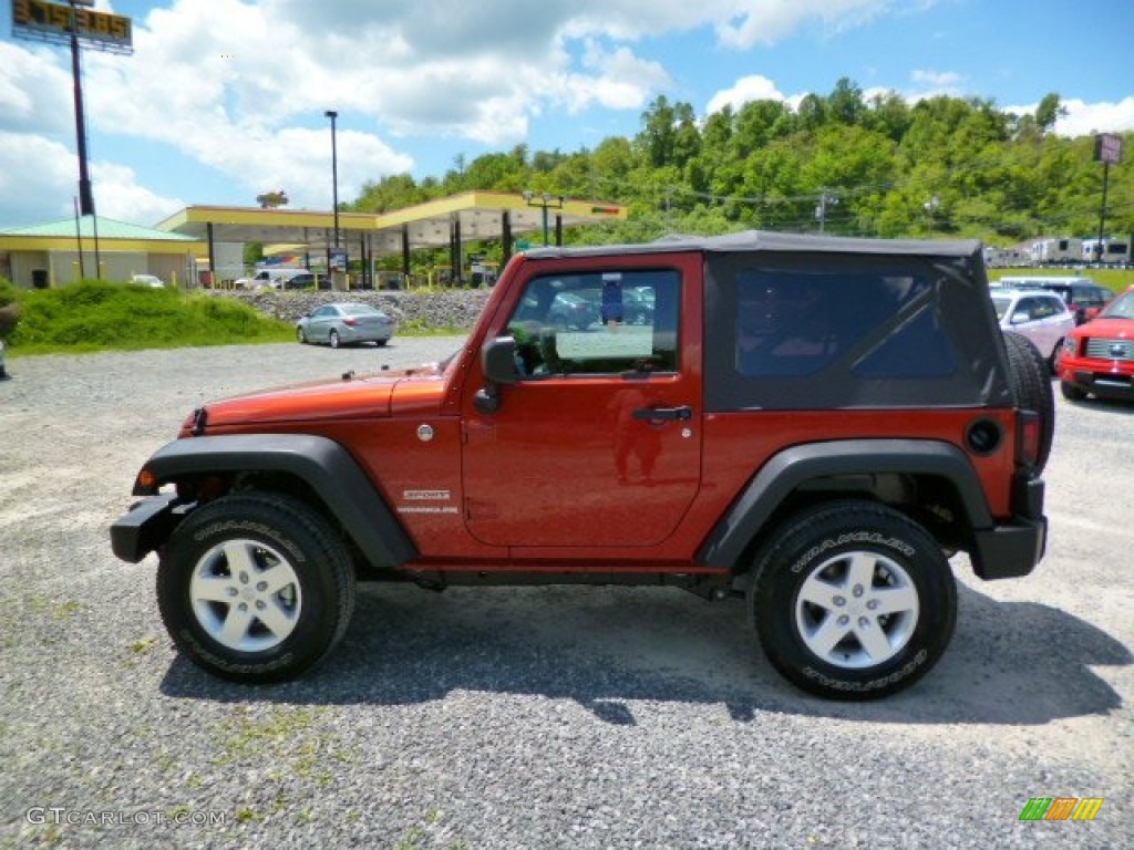 2014 Wrangler Sport 4x4 - Copperhead / Black photo #4