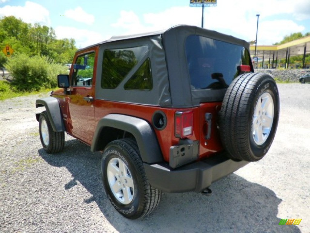 2014 Wrangler Sport 4x4 - Copperhead / Black photo #5