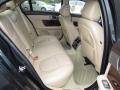 2011 Jaguar XF Barley Beige/Truffle Brown Interior Rear Seat Photo