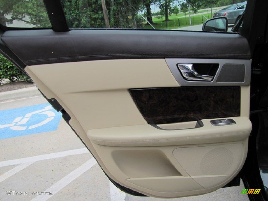 2011 Jaguar XF Premium Sport Sedan Barley Beige/Truffle Brown Door Panel Photo #93860783