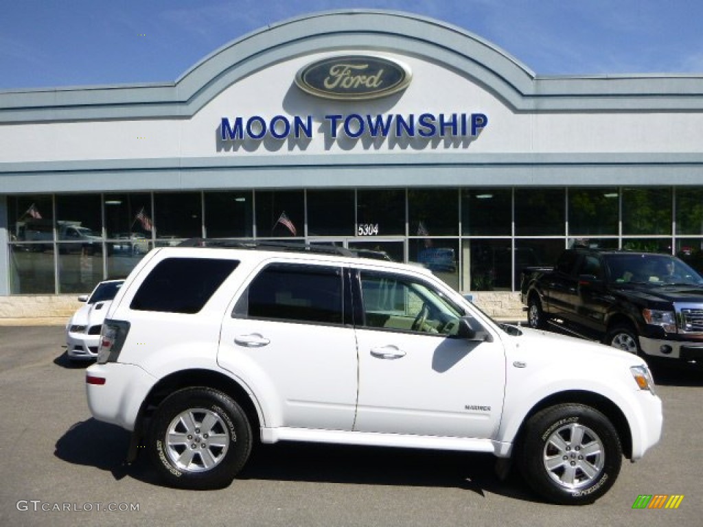 2008 Mariner V6 4WD - Oxford White / Stone photo #1