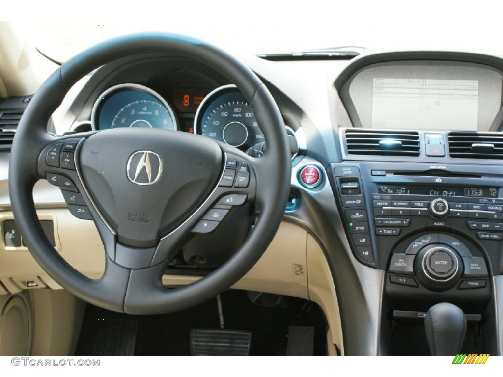 2014 Acura TL Advance Parchment Dashboard Photo #93863324