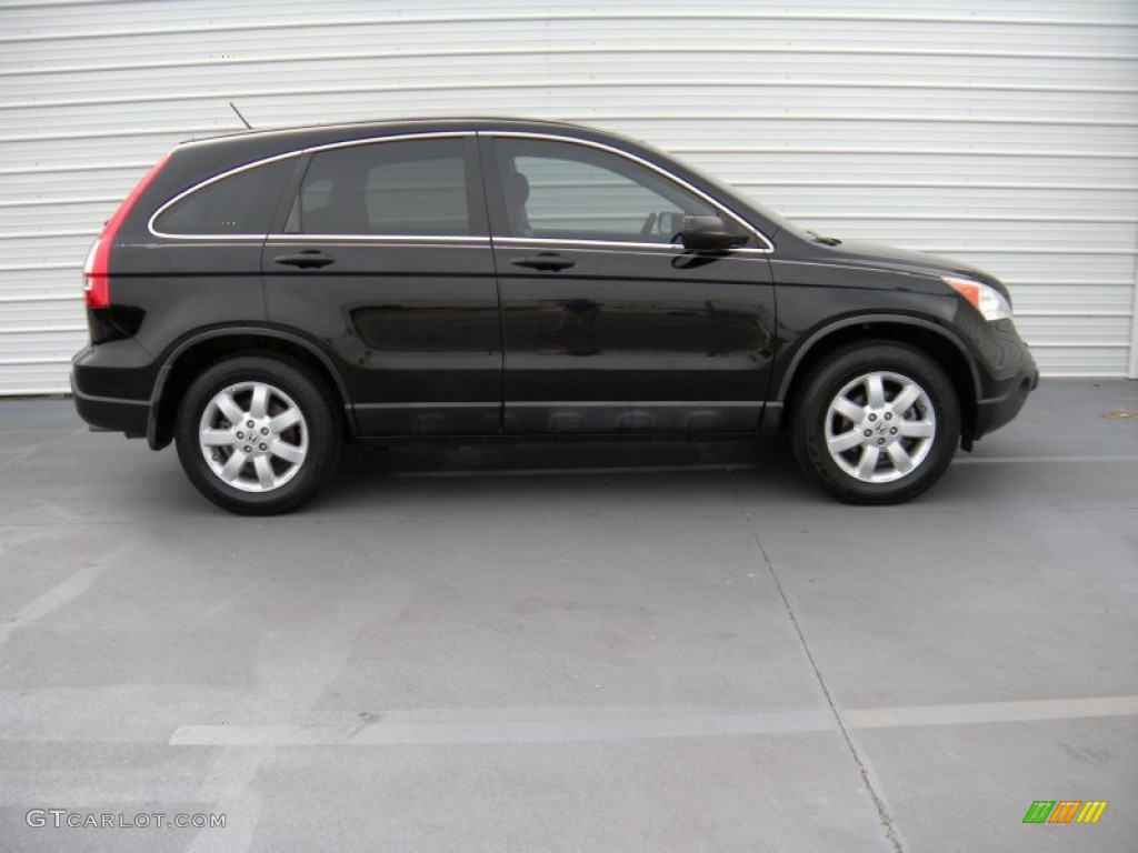 2009 CR-V EX - Crystal Black Pearl / Black photo #3