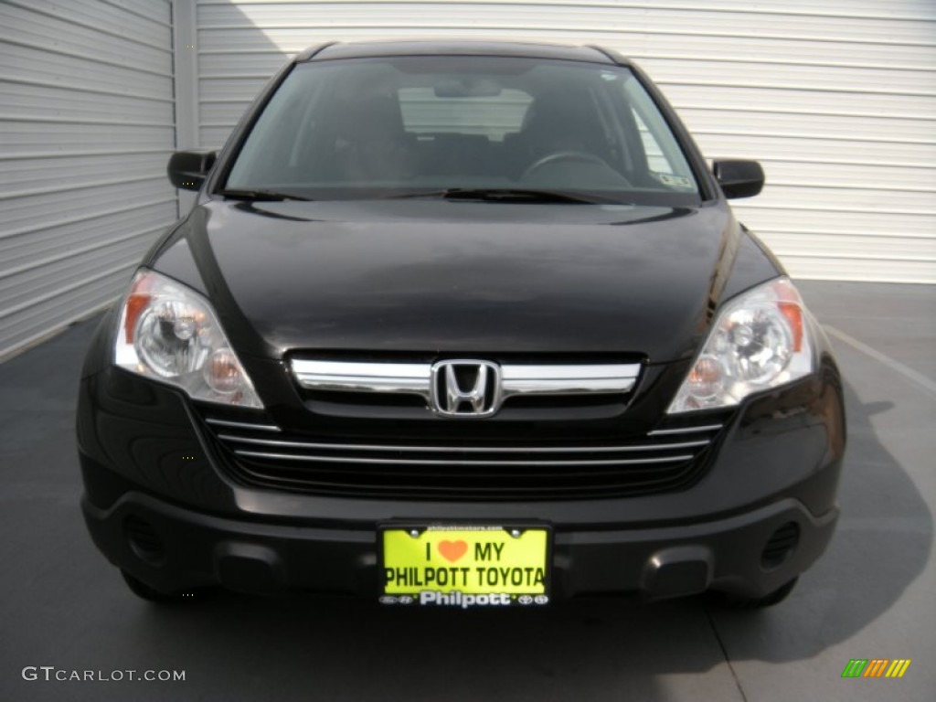 2009 CR-V EX - Crystal Black Pearl / Black photo #8