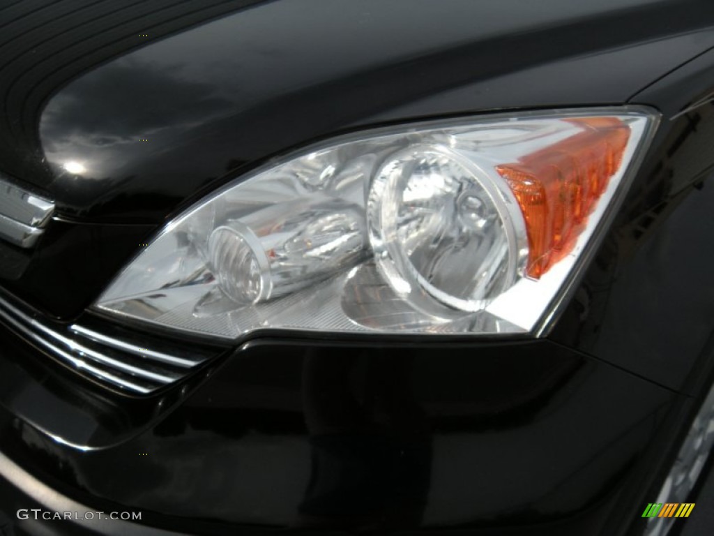 2009 CR-V EX - Crystal Black Pearl / Black photo #9