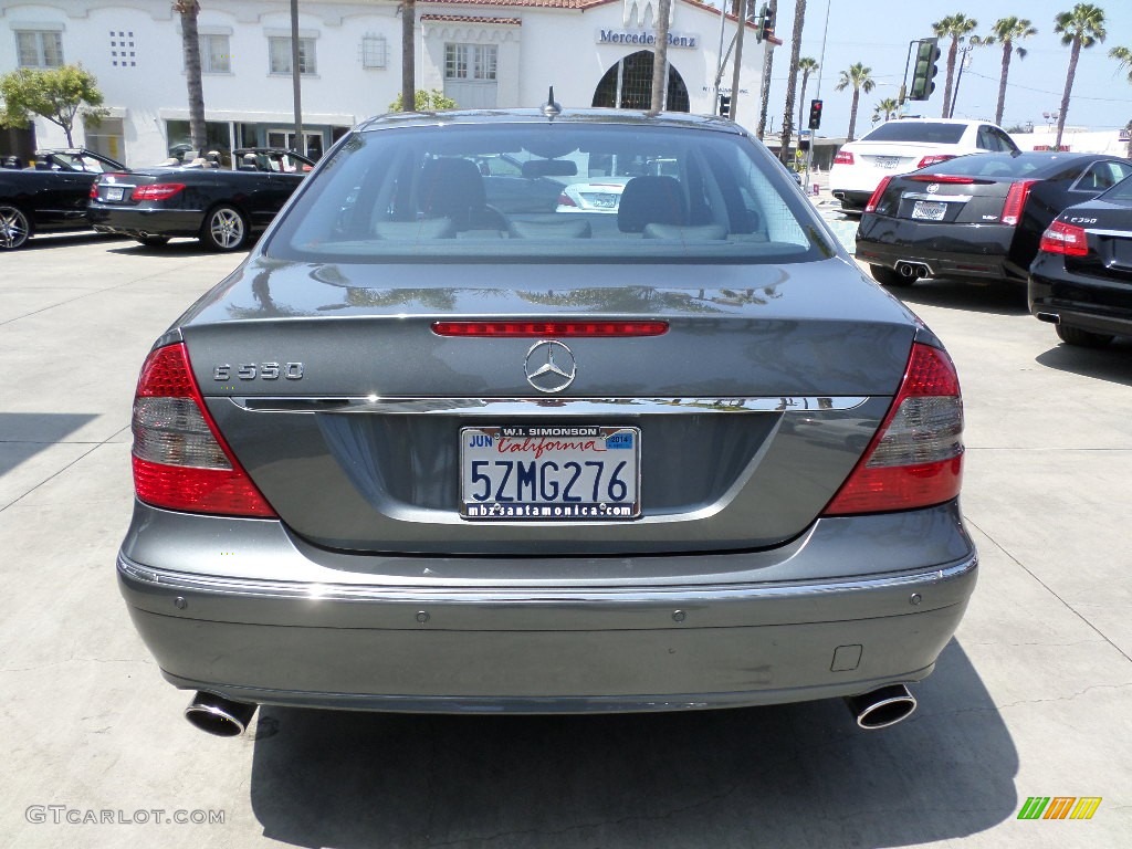 2007 E 550 Sedan - Flint Grey Metallic / Black photo #3