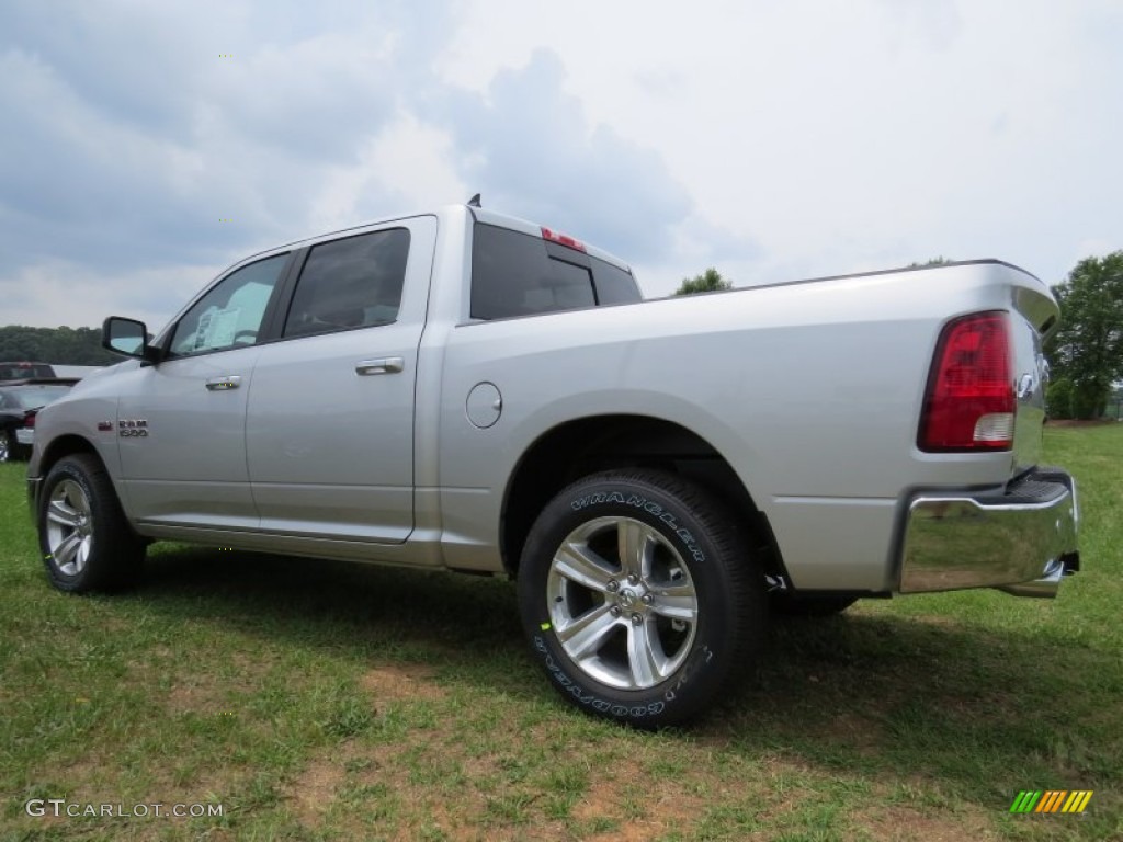 2014 1500 Big Horn Crew Cab - Bright Silver Metallic / Canyon Brown/Light Frost Beige photo #2