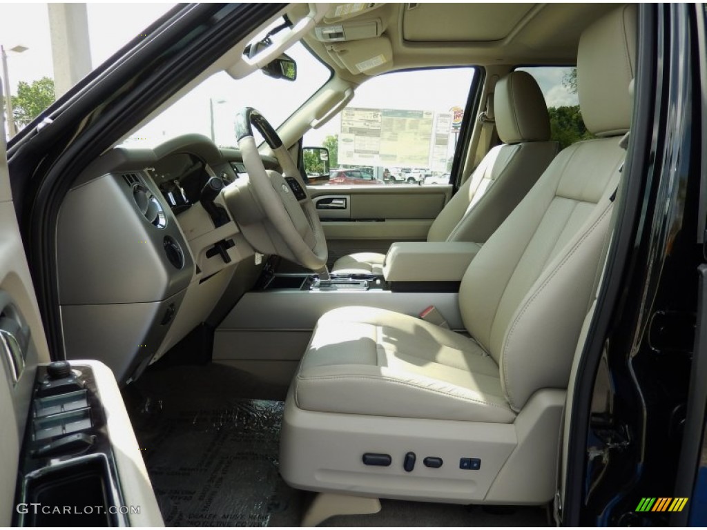 Stone Interior 2014 Ford Expedition Limited 4x4 Photo #93870291