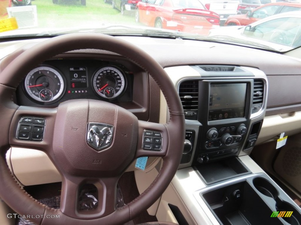 2014 1500 Big Horn Crew Cab - Bright Silver Metallic / Canyon Brown/Light Frost Beige photo #7
