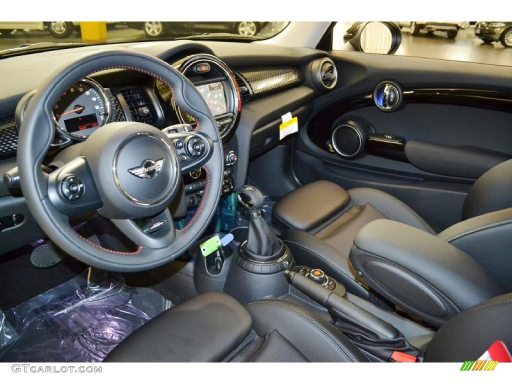 Carbon Black Interior 2014 Mini Cooper S Hardtop Photo #93870673