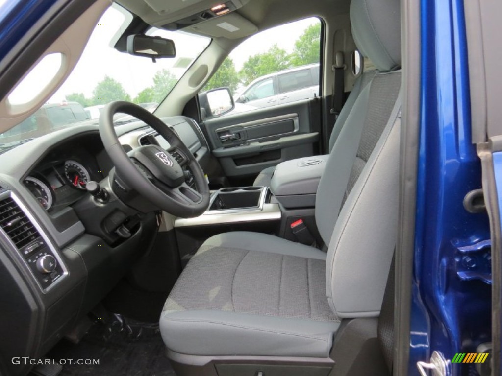 2014 1500 SLT Quad Cab - Blue Streak Pearl Coat / Black/Diesel Gray photo #7
