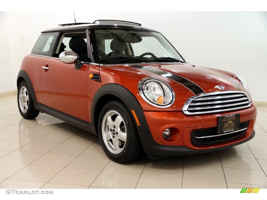 2011 Cooper Hardtop - Spice Orange Metallic / Carbon Black photo #1