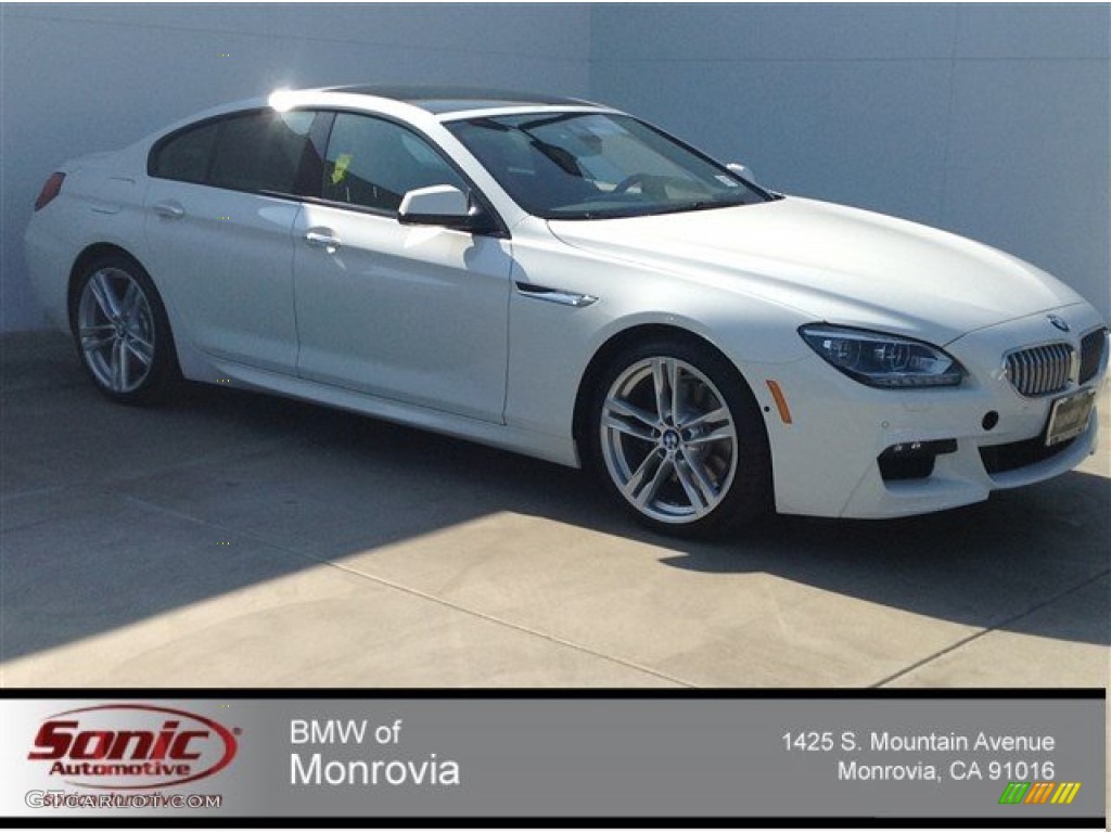 2015 6 Series 650i Gran Coupe - Alpine White / Vermilion Red photo #1