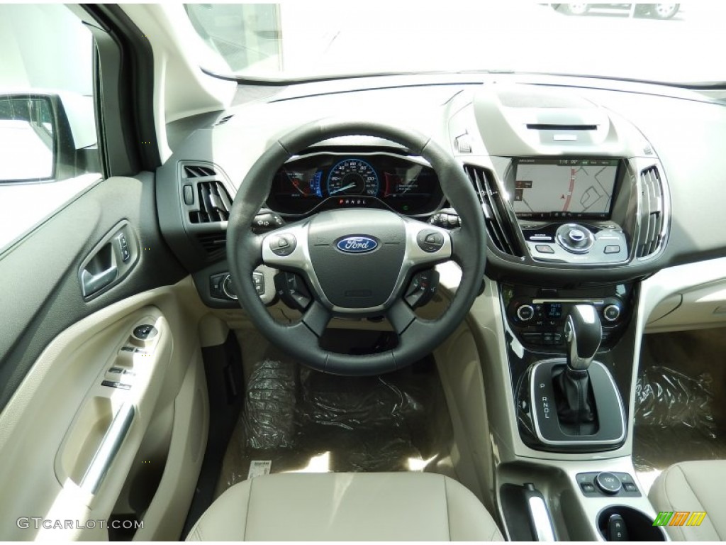 2014 Ford C-Max Energi Medium Light Stone Dashboard Photo #93872962