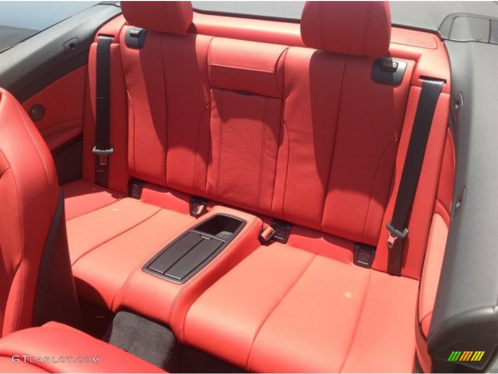 Coral Red Interior 2014 BMW 4 Series 435i Convertible Photo #93873721