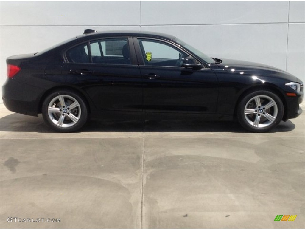 2014 3 Series 320i Sedan - Jet Black / Black photo #2