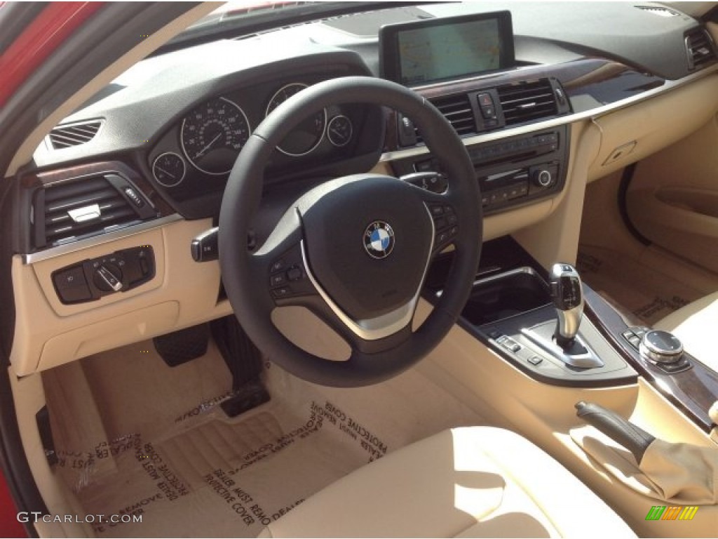 Venetian Beige Interior 2014 BMW 3 Series 328i Sedan Photo #93875320