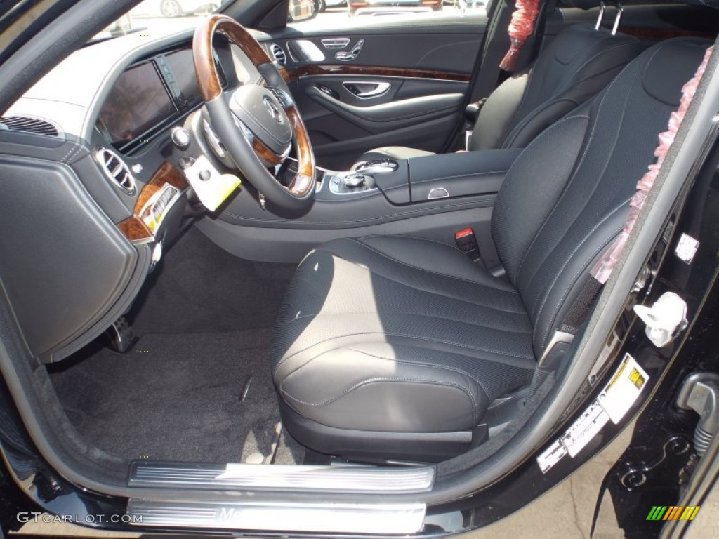 Black Interior 2015 Mercedes-Benz S 550 Sedan Photo #93875530