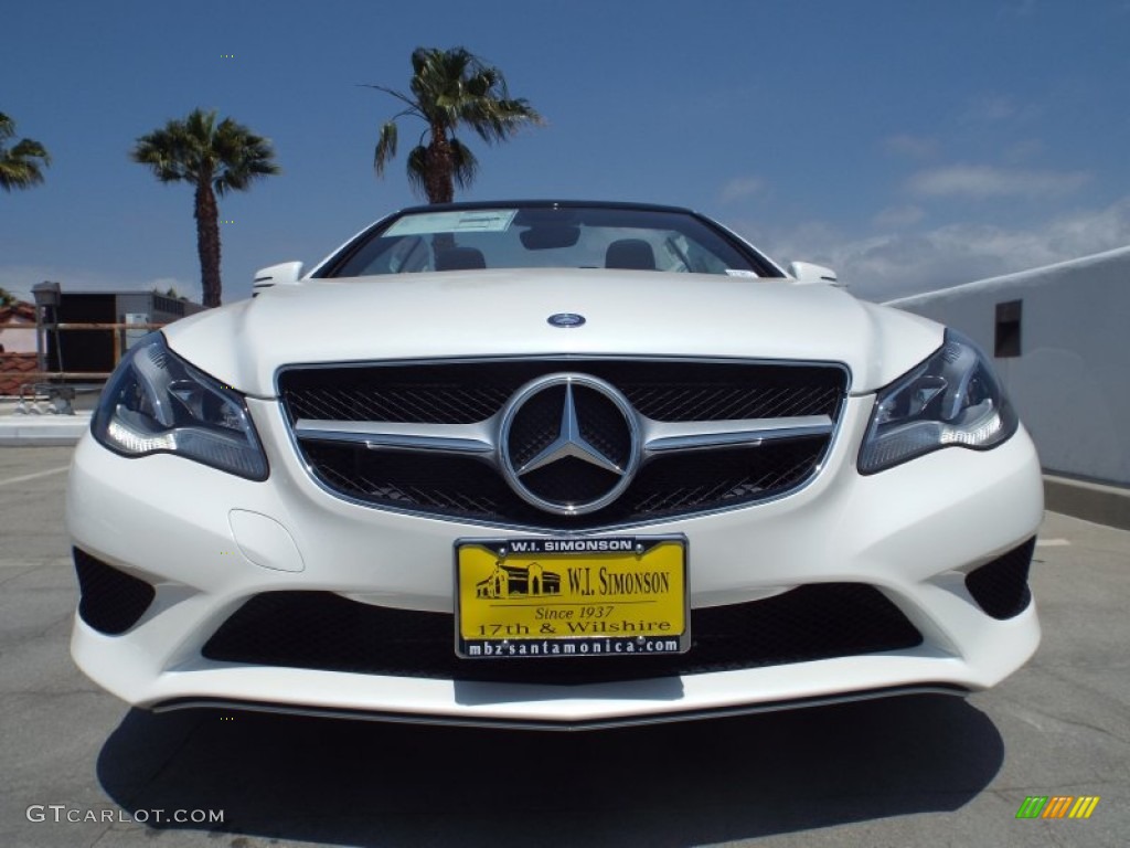 2014 E 350 Cabriolet - Diamond White Metallic / Grey/Black photo #2