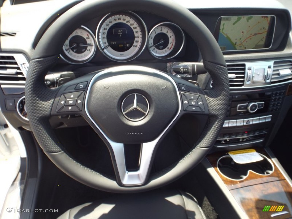 2014 E 350 Cabriolet - Diamond White Metallic / Grey/Black photo #7