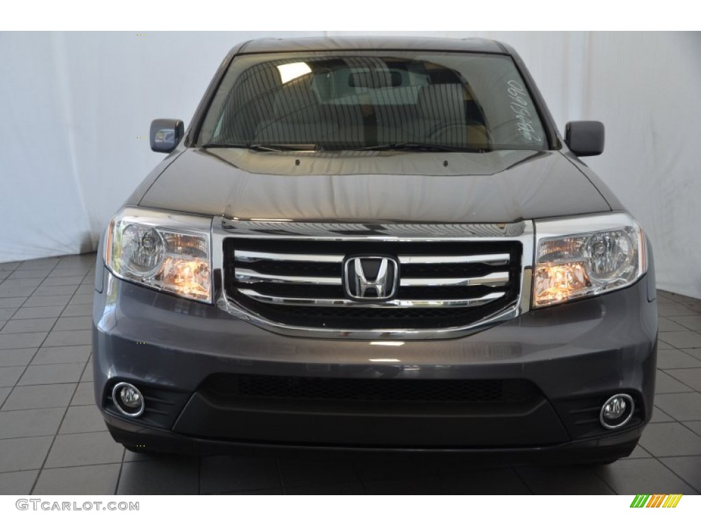 2014 Pilot EX-L 4WD - Modern Steel Metallic / Gray photo #2