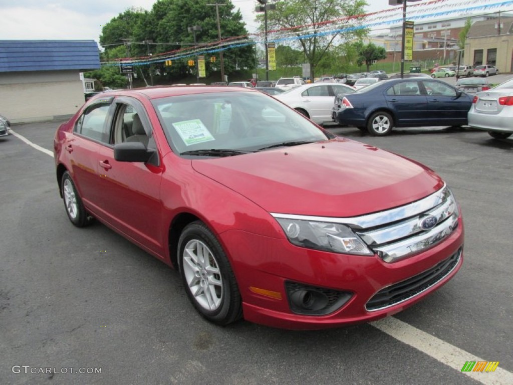 Red Candy Metallic 2011 Ford Fusion S Exterior Photo #93884035