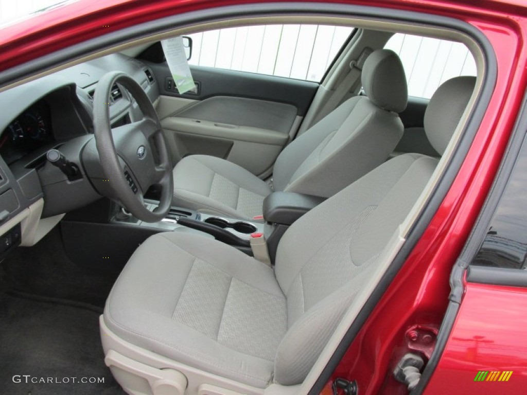 Medium Light Stone Interior 2011 Ford Fusion S Photo #93884137