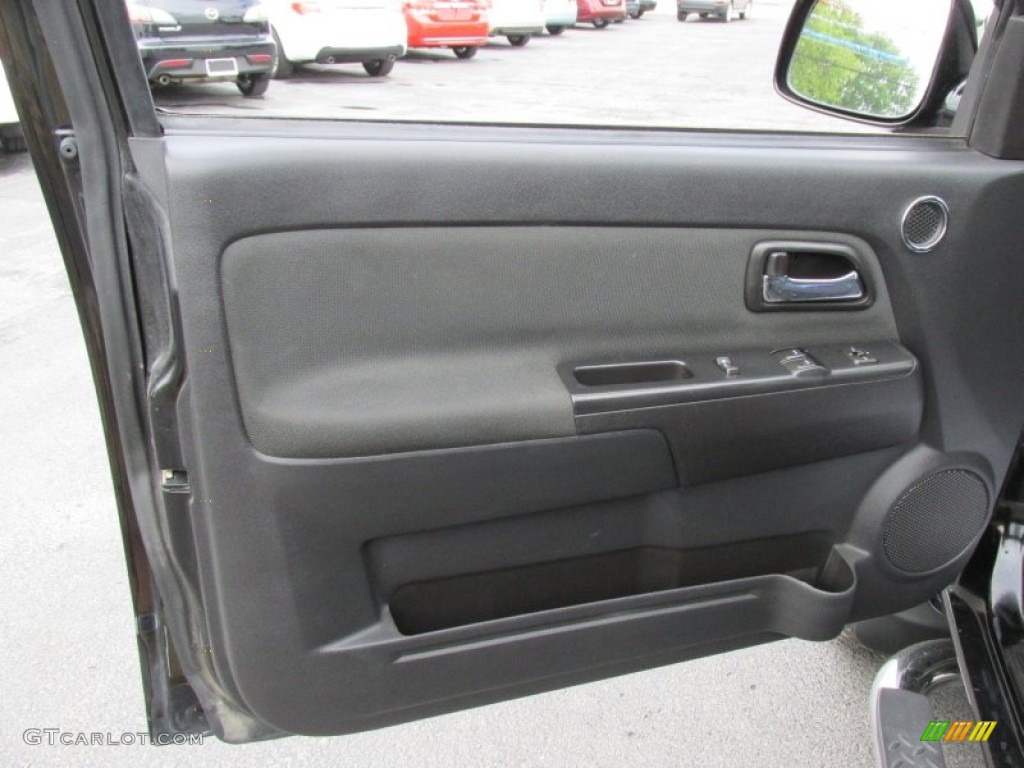 2011 Chevrolet Colorado LT Extended Cab 4x4 Ebony Door Panel Photo #93884554