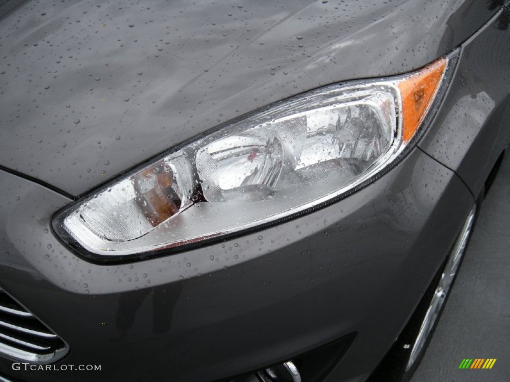 2014 Fiesta Titanium Hatchback - Storm Gray / Charcoal Black photo #9