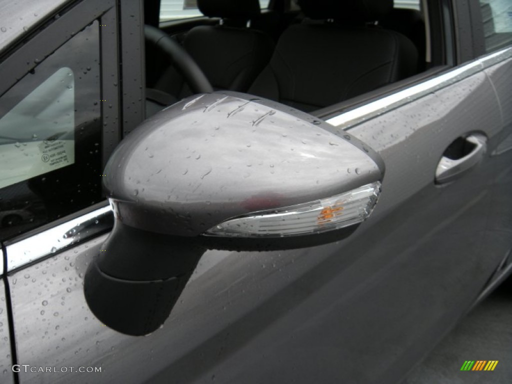 2014 Fiesta Titanium Hatchback - Storm Gray / Charcoal Black photo #12