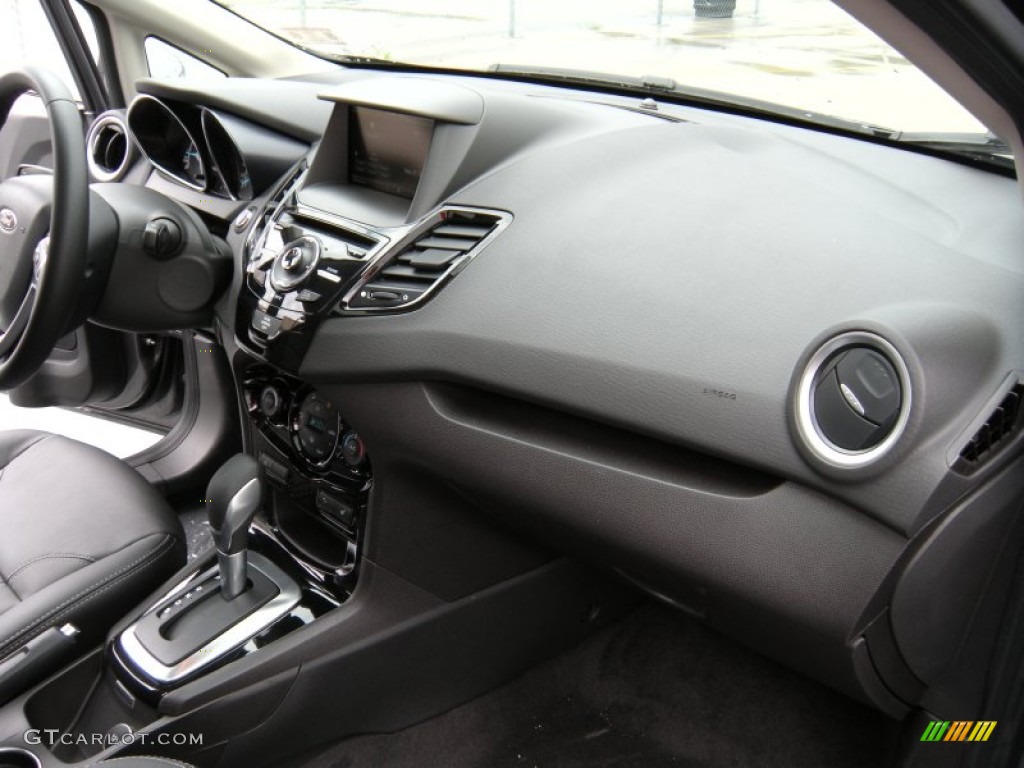 2014 Fiesta Titanium Hatchback - Storm Gray / Charcoal Black photo #17