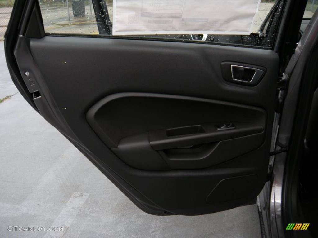 2014 Fiesta Titanium Hatchback - Storm Gray / Charcoal Black photo #19