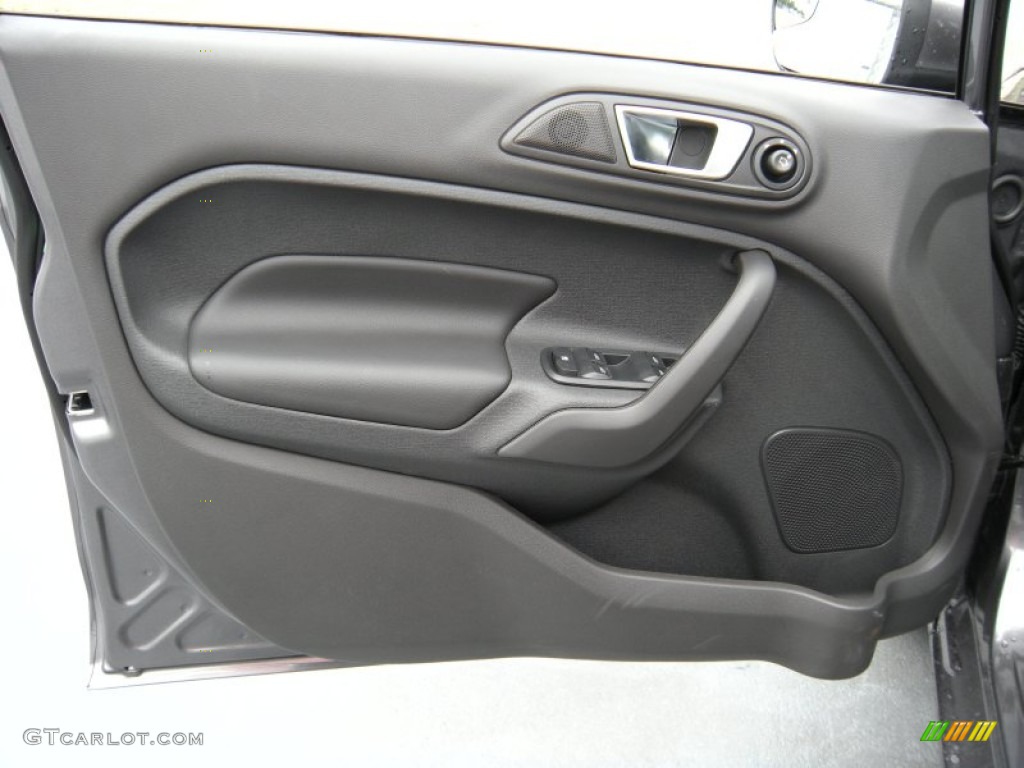 2014 Fiesta Titanium Hatchback - Storm Gray / Charcoal Black photo #21